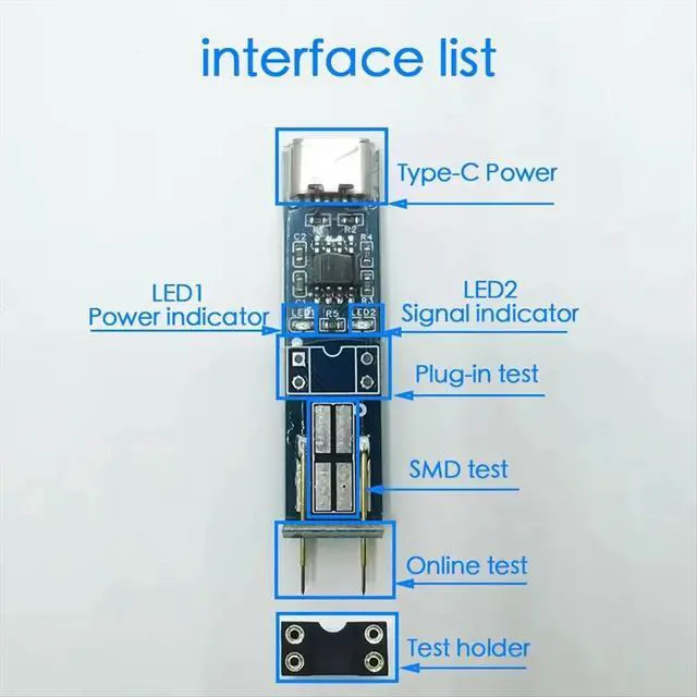 Alt view image 3 of 3 - Optocoupler Tester Online Test Detection Tool for Electronic Repair Special 4 Pin Optocoupler Test PCB Repair Blue