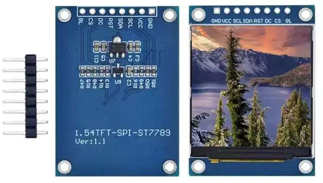 Main image of 1.54 Inch Full Color TFT Display Module TFT LCD Display Module 240x240 SPI Interface ST7789V Driver for STM32