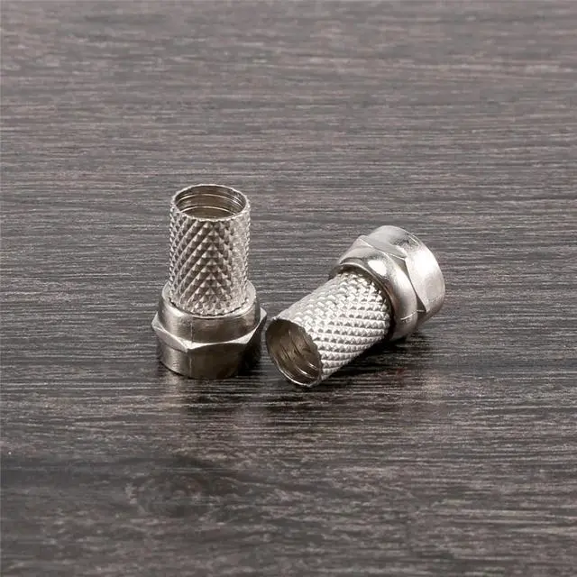 Alt view image 3 of 6 - 15 Pcs RG6 F-Type Twist-On Coax Coaxial Cable Connector Male for CCTV Camera