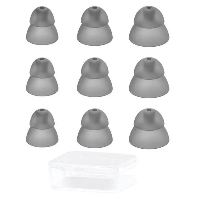 Alt view image 3 of 3 - Hearing Aid Dome - Double-Walled Dome for Resound RIC and Open-Back Hearing Aid Earpieces, 9-Piece Plastic Case Set.