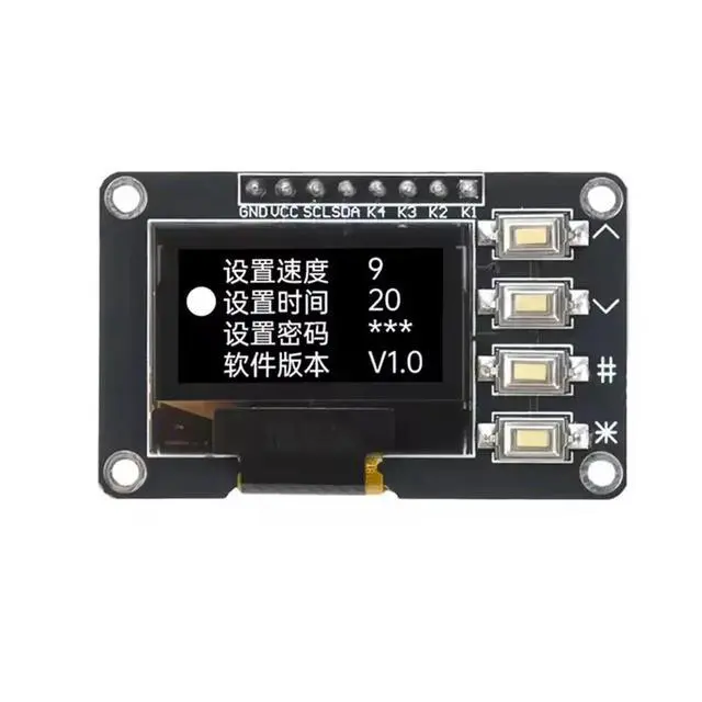 Alt view image 3 of 3 - 0.96 Inch OLED Display Module with 4-Key Menu Control 128x64 Resolution 3.3V Screen Board A