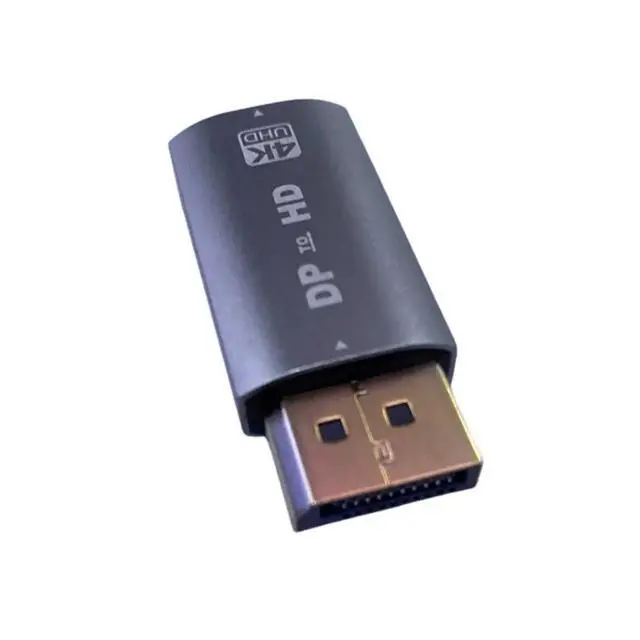 Alt view image 2 of 3 - DP to -Compatible Adapter 4K Display Port Male to -Compatible Female Converter for PC TV Laptop Projector