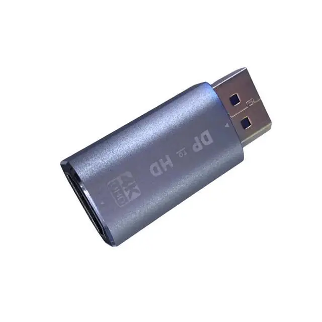 Alt view image 3 of 3 - DP to -Compatible Adapter 4K Display Port Male to -Compatible Female Converter for PC TV Laptop Projector