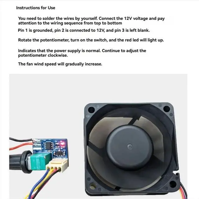 Main image of 1Pcs Computer Case Fan Speed Controller PWM Speed Controller 12V Single Channel 4-Pin Low-Power Mute