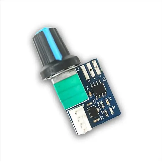 Alt view image 2 of 6 - 1Pcs Computer Case Fan Speed Controller PWM Speed Controller 12V Single Channel 4-Pin Low-Power Mute