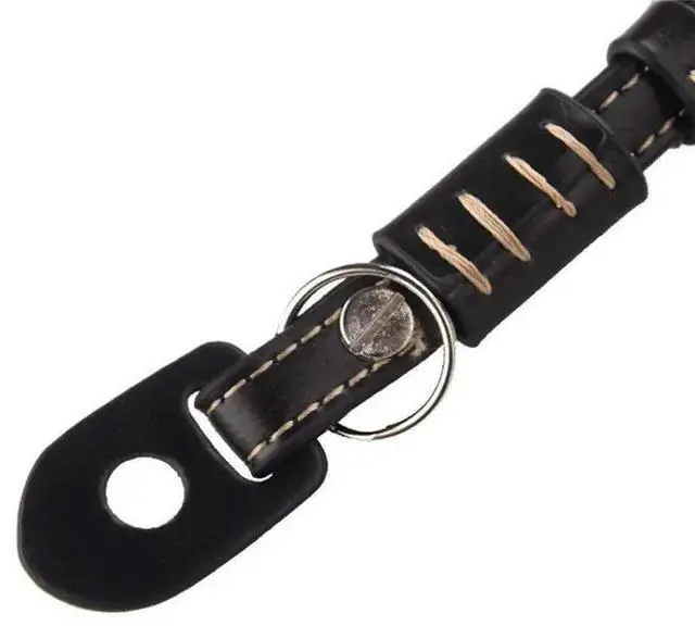 Alt view image 2 of 3 - Suitable for SLR Leather Wrist Strap Digital Camera Anti-Lost and Anti-Fall Hand Strap Photography Accessories-Black