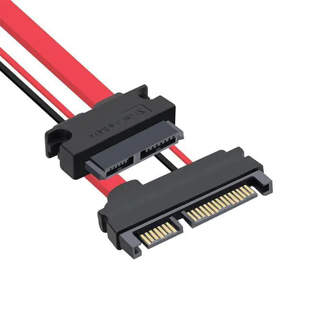 Alt view image 2 of 6 - Laptop 22P Public to Slimline 7+6SATA 13P Female Optical Drive Conversion 7+15 Hard Drive Male