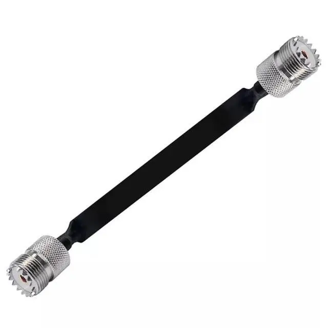 Alt view image 3 of 6 - 2 Pack 40Cm RF Coaxial Cable Window/Door Pass Through Flat Cable, SO239 UHF Female To UHF Female,50 Ohm