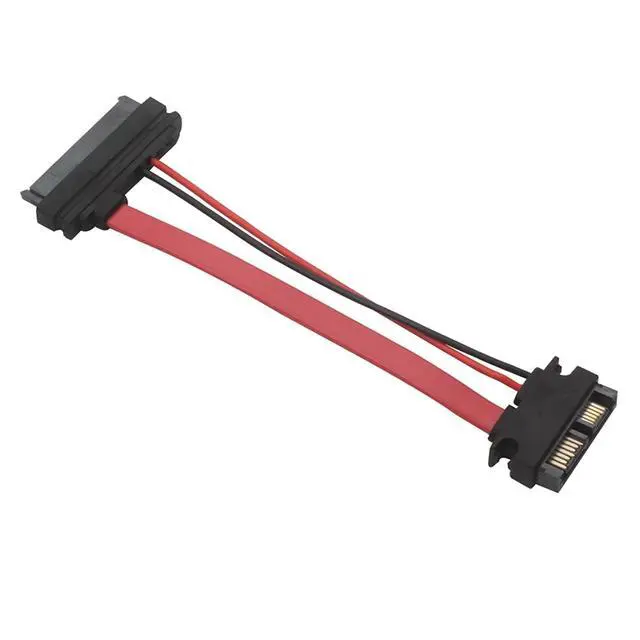 Alt view image 3 of 6 - Laptop 22P Public to Slimline 7+6SATA 13P Female Optical Drive Conversion 7+15 Hard Drive Male