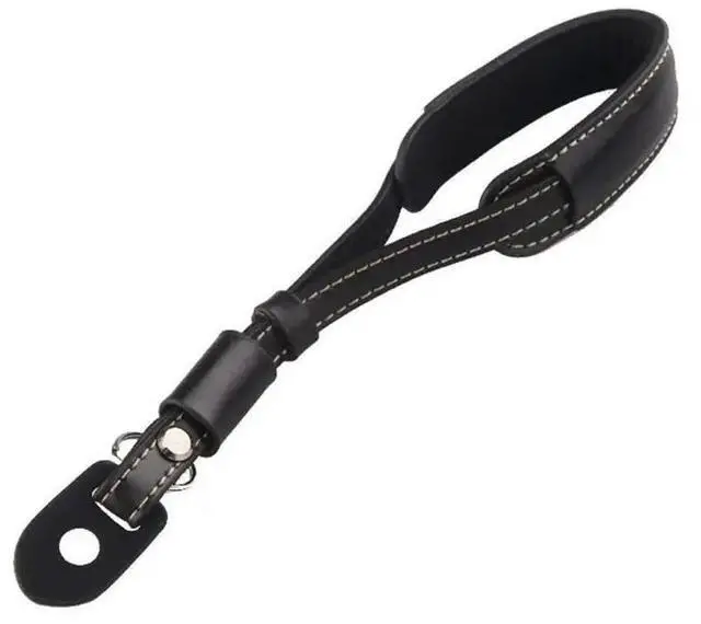 Alt view image 3 of 3 - Suitable for SLR Leather Wrist Strap Digital Camera Anti-Lost and Anti-Fall Hand Strap Photography Accessories-Black