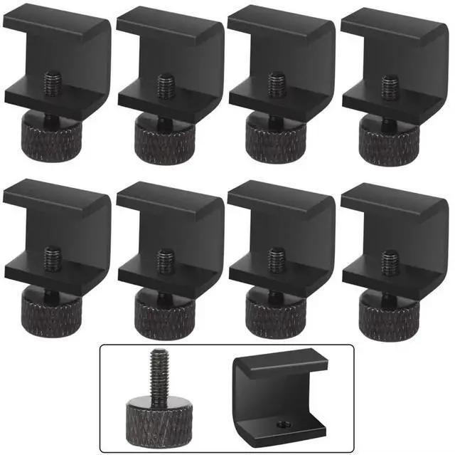 Main image of 8pcs 3D Printer Parts Platform Heated Adjustable Bed Clip for 3 CR10 Hotbed Printing Platform Glass Plate Black