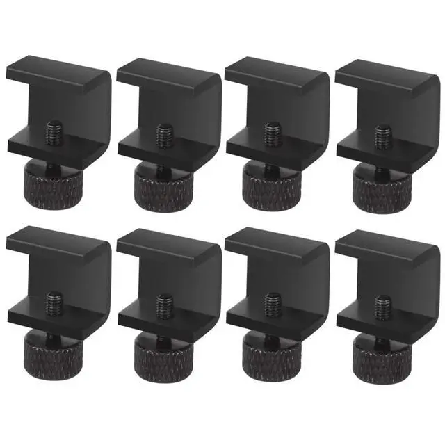 Alt view image 2 of 3 - 8pcs 3D Printer Parts Platform Heated Adjustable Bed Clip for 3 CR10 Hotbed Printing Platform Glass Plate Black