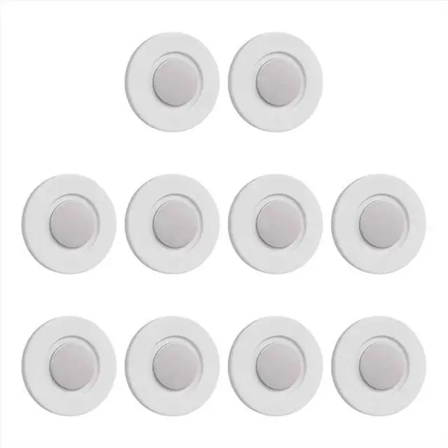 Alt view image 2 of 3 - 10PCS Magnetic Remote Control Holder Wall Mount Adhesive TV/Air Conditioner Storage Hooks Home Organizer Hooks