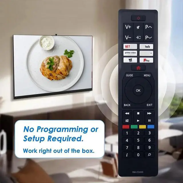 Alt view image 3 of 3 - Replace RM-C3265 Remote Control for RM-C3265 LCD TV Remote Control