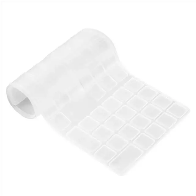 Alt view image 2 of 3 - Silicone Thin Keyboard Skin Cover Protector With Numeric Keypad For Transparent