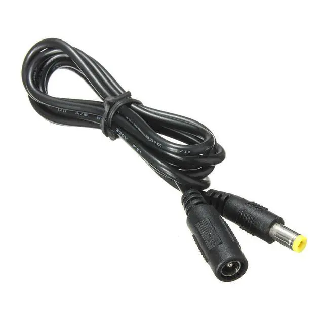 Alt view image 2 of 6 - 5.5mm x 2.1mm DC Power Jack Male to Female Extension Cable Cord Lead ConnectorCable Length:1.2 M