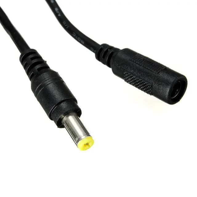 Alt view image 3 of 6 - 5.5mm x 2.1mm DC Power Jack Male to Female Extension Cable Cord Lead ConnectorCable Length:1.2 M