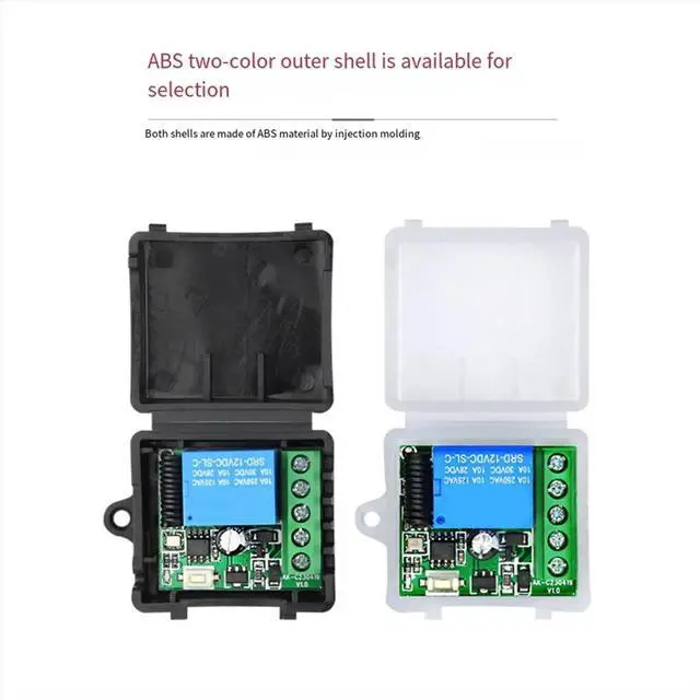Alt view image 3 of 3 - 433Mhz Remote Control Switch DC 12V 1CH Relay Receiver Module for Home Automation Black