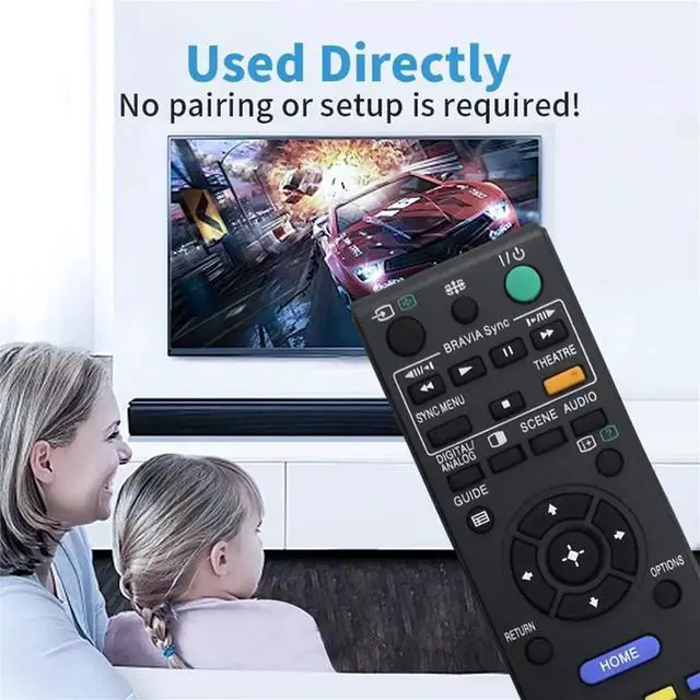Alt view image 3 of 3 - Replace RM-GD007 Remote for TV -20S4000 -26S4000 -32V4000 -32W5500 -37S4000 -40E4500 -40W4000