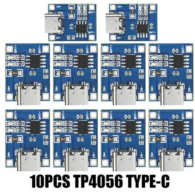 Alt view image 3 of 3 - 5V 1A Lithium Charger Module, Type-C Charging Board with Protection, Dual Function Power PCB 10PCS