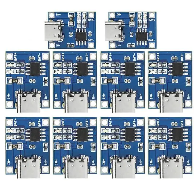 Alt view image 2 of 3 - 5V 1A Lithium Charger Module, Type-C Charging Board with Protection, Dual Function Power PCB 10PCS
