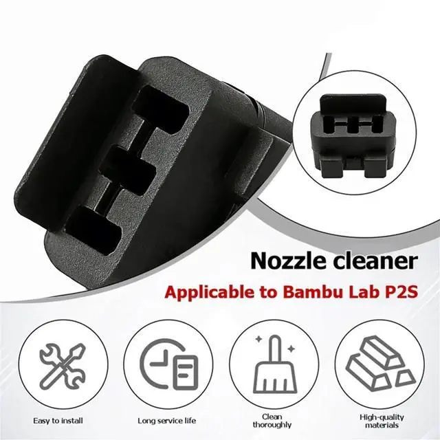 Main image of Nozzle Wiper for H2D/H2S Silicone Brush Hotend Nozzles Cleanning Tool for H2D/H2S Cleaner Parts 5Pcs