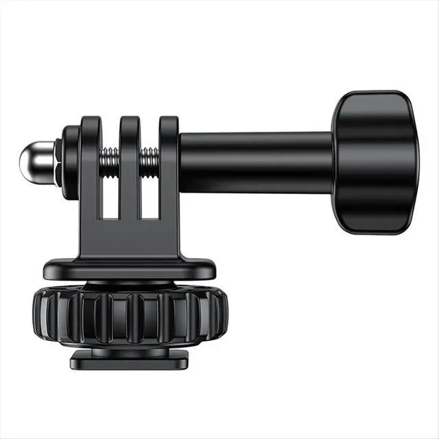 Alt view image 2 of 3 - Action Camera Cold Shoe Adapter with 180° Adjustment, 1/4 Inch Hole, Compatible with for 12/11/10/9/8
