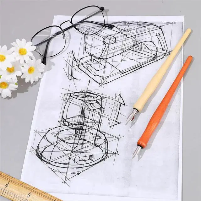 Main image of 10 Pcs Dip Pen Set Nib Pen Holder Comic Pen Nib Set Pen Ink Nib Calligraphy Pen Nibs Wooden Drawing Pen