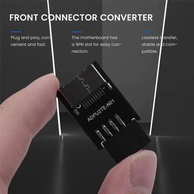 Main image of Motherboard USB2.0 9Pin to TYPE-C A-KEY Front Connector Converter USB3.2 TYPE-E Interface Header Adapter Extender Card