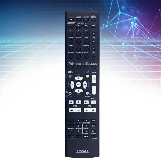 Alt view image 2 of 3 - Replace AXD7660 Remote Control for AXD7660 AXD7622 AXD7583 AXD7690 VSX-520 VSX-521 VSX-524 AV Receiver