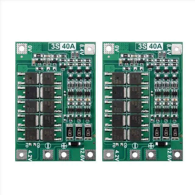 Alt view image 2 of 3 - 2PCS 3S 40A for Screwdriver 12V Li-Ion Protection Board Pcm with Balance Liion Cell Module
