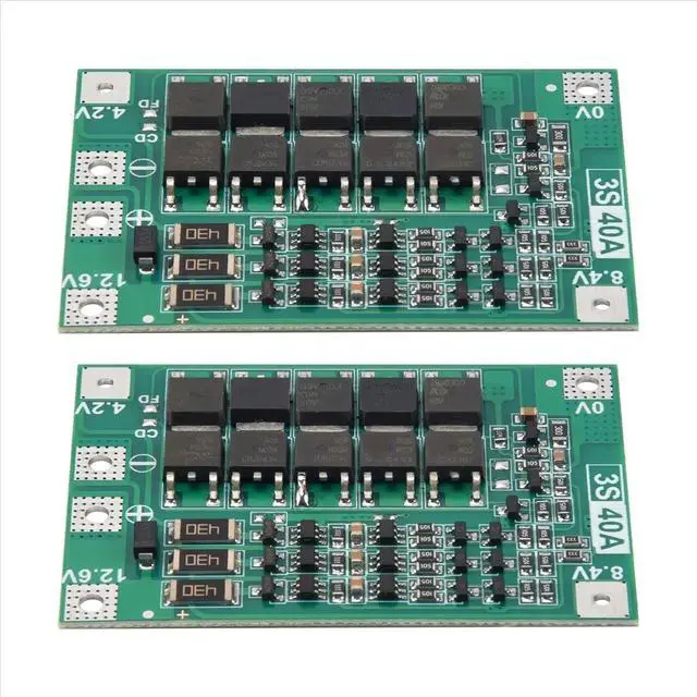 Alt view image 3 of 3 - 2PCS 3S 40A for Screwdriver 12V Li-Ion Protection Board Pcm with Balance Liion Cell Module