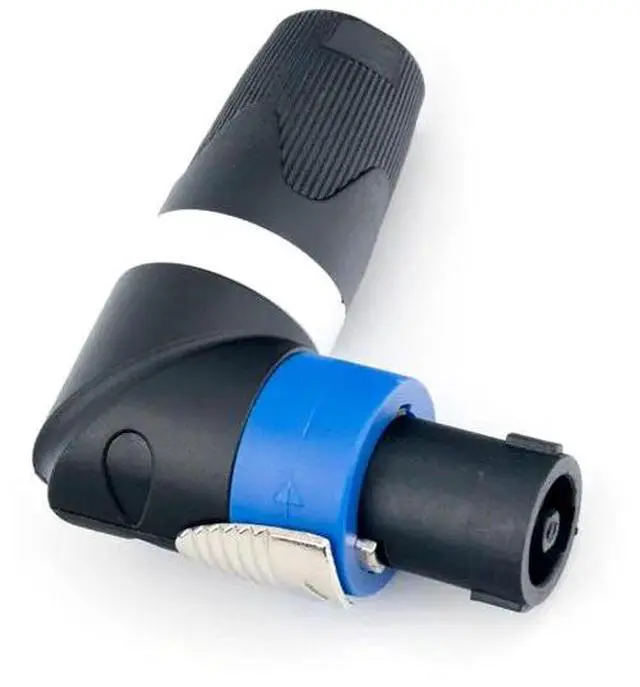 Main image of 1PC Speaker Connector 4 Pin SpeakON Plug Male Terminal No Welding Nickel-Plate L Shape For Loudspeaker Professional Audio Cable