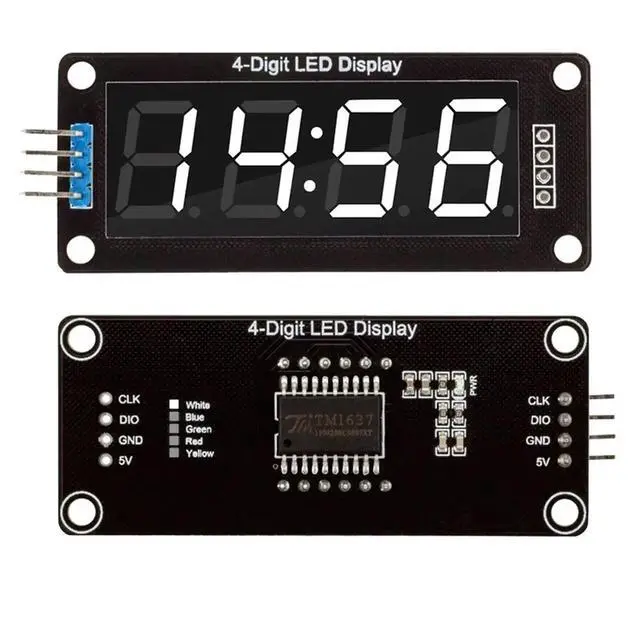 Alt view image 2 of 6 - TM1637 LED Display Module 4 Digit Tube 7 Segment 0.56 Inch Time Clock Indicator Module Red