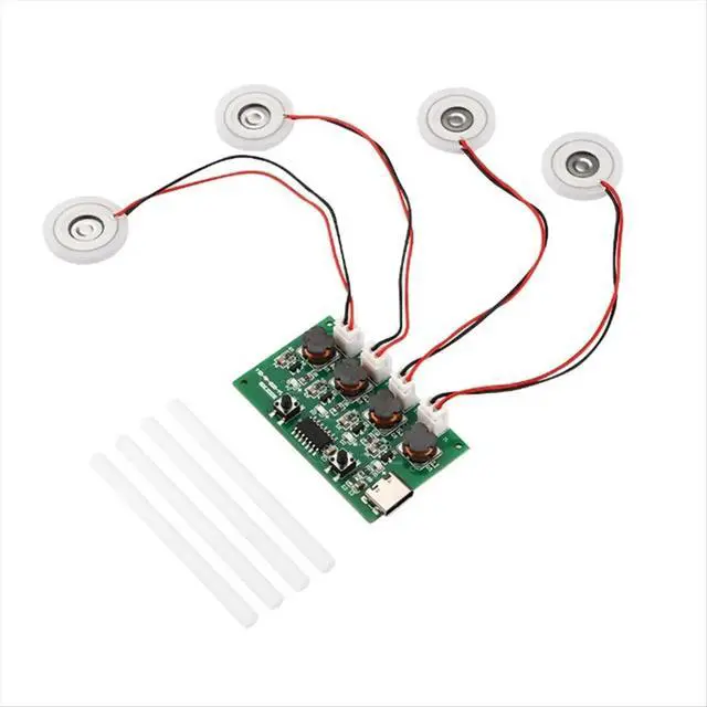 Alt view image 3 of 3 - DC5V Type-C Mini Humidifier DIY Kits Mist Maker and Driver Circuit Board 4 Fogger Atomization Film Sheet