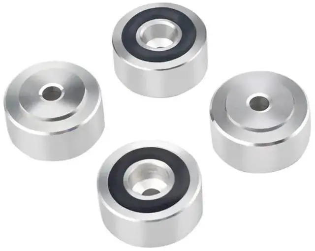 Alt view image 2 of 3 - 4 Pcs Speaker Stand Feet Fixing Feet Pad Shock Base Feet Stand Cover Foot Nail