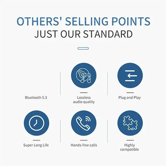 Main image of Bluetooth 5.3 Transmitter Receiver Adapter Audio for Car Music Headphone Speaker 3.5mm Jack AUX Audio Adapter