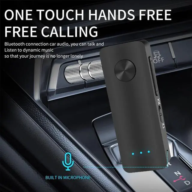 Alt view image 3 of 3 - Bluetooth 5.3 Transmitter Receiver Adapter Audio for Car Music Headphone Speaker 3.5mm Jack AUX Audio Adapter