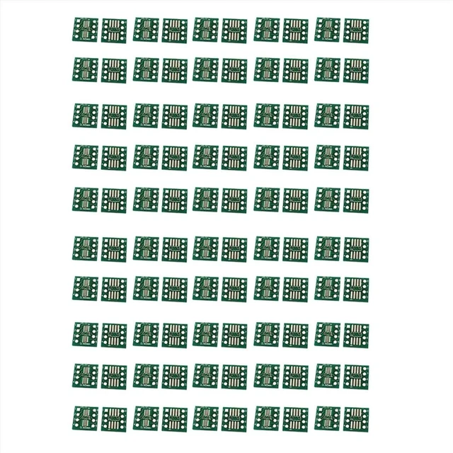 Alt view image 2 of 3 - 100PCS SOP8 to DIP8 IC Adapter Converter Kit, SMD to DIP Socket Board, 0.65mm 1.27mm Pitch, Compatible with TSSOP8/SSOP8
