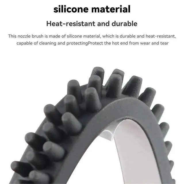 Alt view image 2 of 3 - 6Pcs for X Silicone Nozzle Brush High Temperature Resistance Cleaning Tool for X 3D Printer Parts