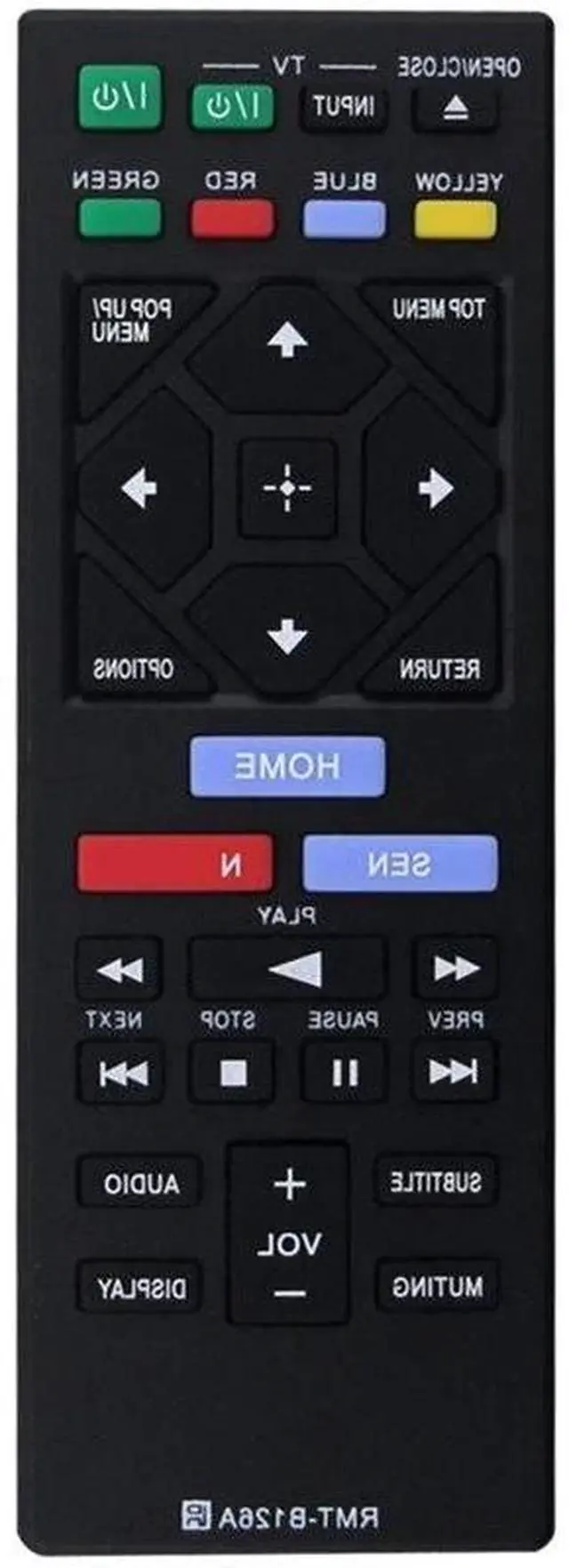 Main image of IDUD For BD Blu-Ray DVD Player Replacement Remote Control RMT-B126A Fits Models BDP-BX120 BDP-BX320