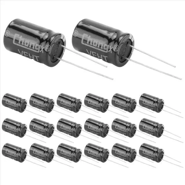 Alt view image 2 of 6 - 20 Pcs 13x21mm 2200uF 25V Radial Aluminum Electrolytic Capacitors