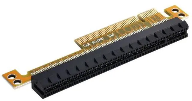 Alt view image 2 of 6 - PCI-E Express 8X to 16X Extender Converter Riser Card Adapter Male to Female Extension