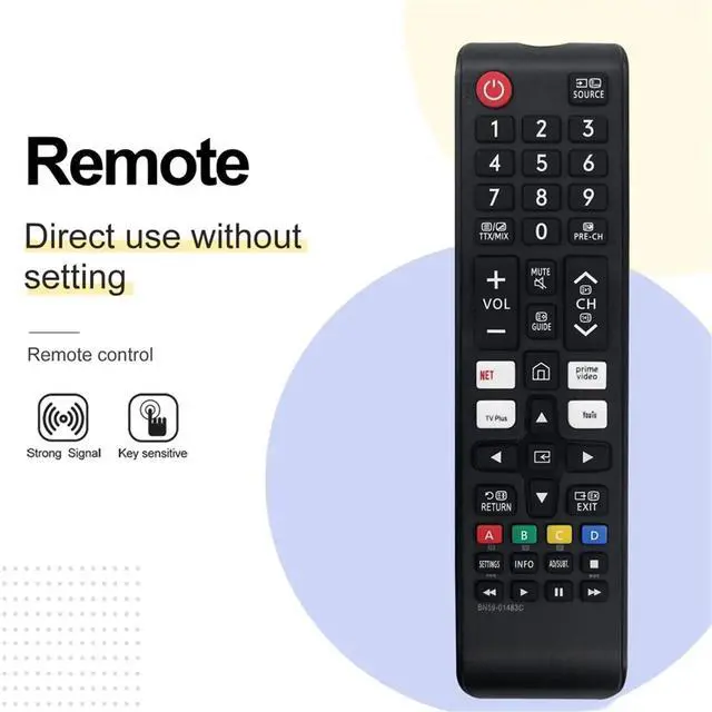 Alt view image 3 of 3 - Replace BN59-01483C Remote Control for Smart TV BN59-01483C Remote Control