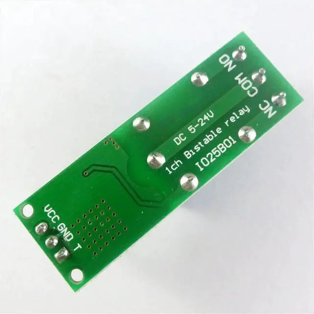 Main image of Mini 6-24V Flip-Flop Relay Module 1 Channel Bistable Self-Locking Switch Low Pulse Trigger Board