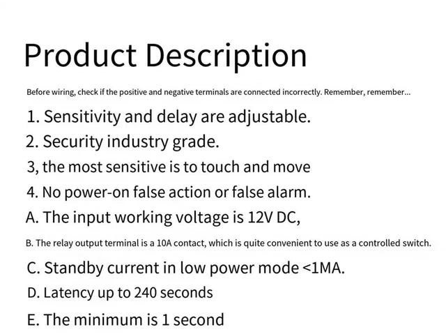Alt view image 2 of 3 - Vibration Module Vibration Sensors Relay Switch Sensitivity the Time Delay Adjustable 12V for Board