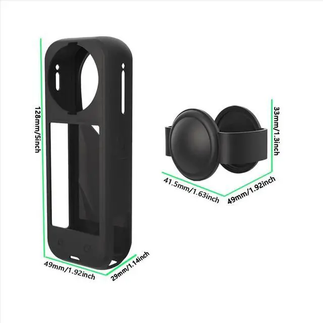 Main image of Silicone Protective Case for X5 with Lens Cap Shockproof Sleeve Protective Sleeve Camera Protective Cover Red