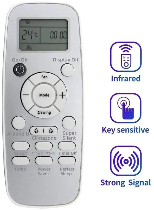 Alt view image 2 of 3 - Replace DG11L1-53 AC Remote Control for A/C Air Conditioner Remote