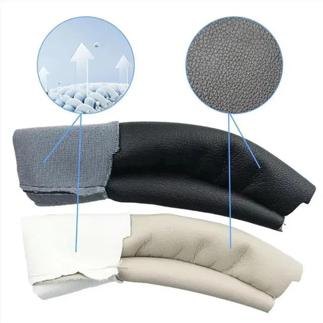 Alt view image 2 of 3 - Replacement Headband for WH-1000XM4 1000XM3 Headphone XM4 XM3 Headband Cover Memory Foam Cushion Black