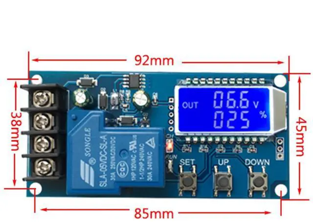 Main image of 6-60V 30A Lead-Acid Solar Charge Controller Protection Board Charger Time Switch 12V 24V 36V 48V Battery